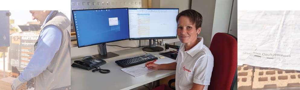 Büro & Verwaltung Mitarbeiterin Claudia Bögl bei Ottillinger Bau GmbH